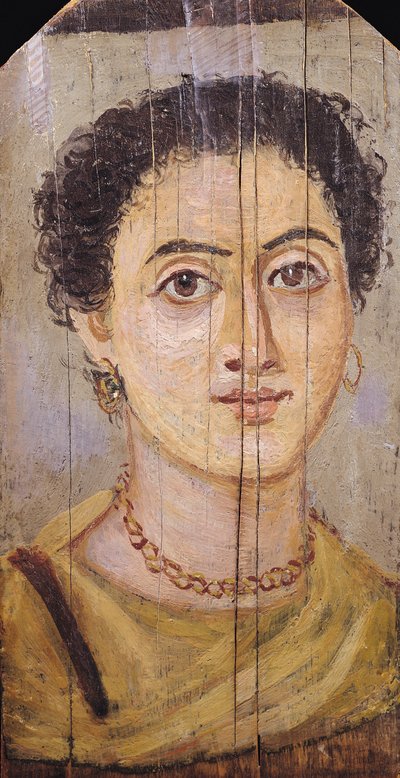 Fayum Portrait of a Woman by Coptic